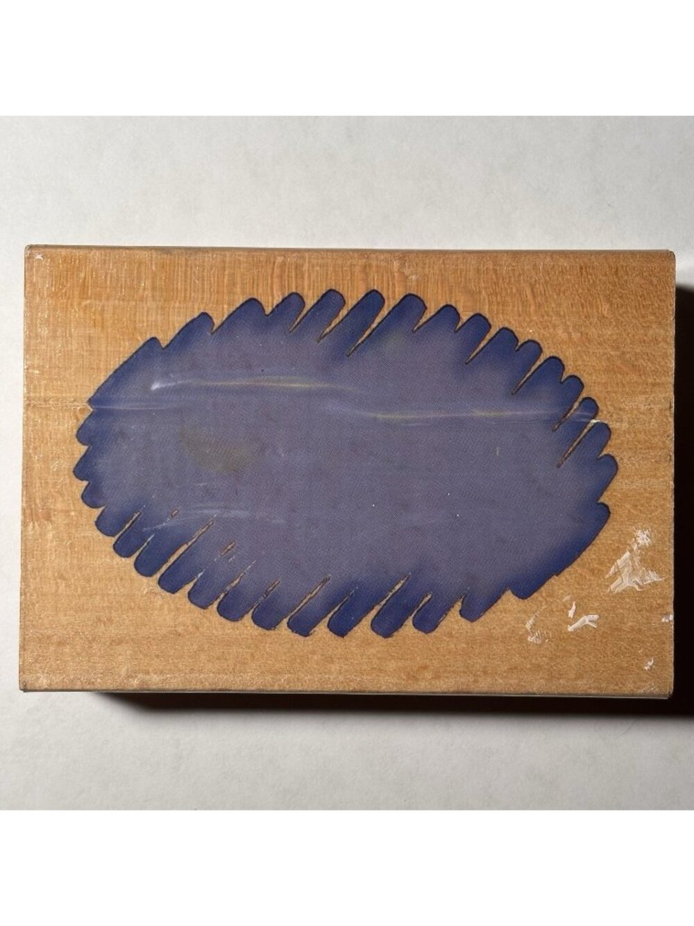 Sugarloaf Products Whispers Wood Mounted Rubber Stamp Squiggle Oval Abstract Art